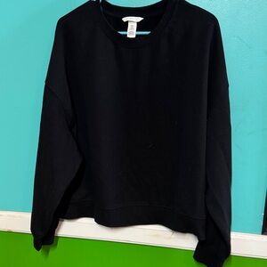 H&M Black Crewneck Top